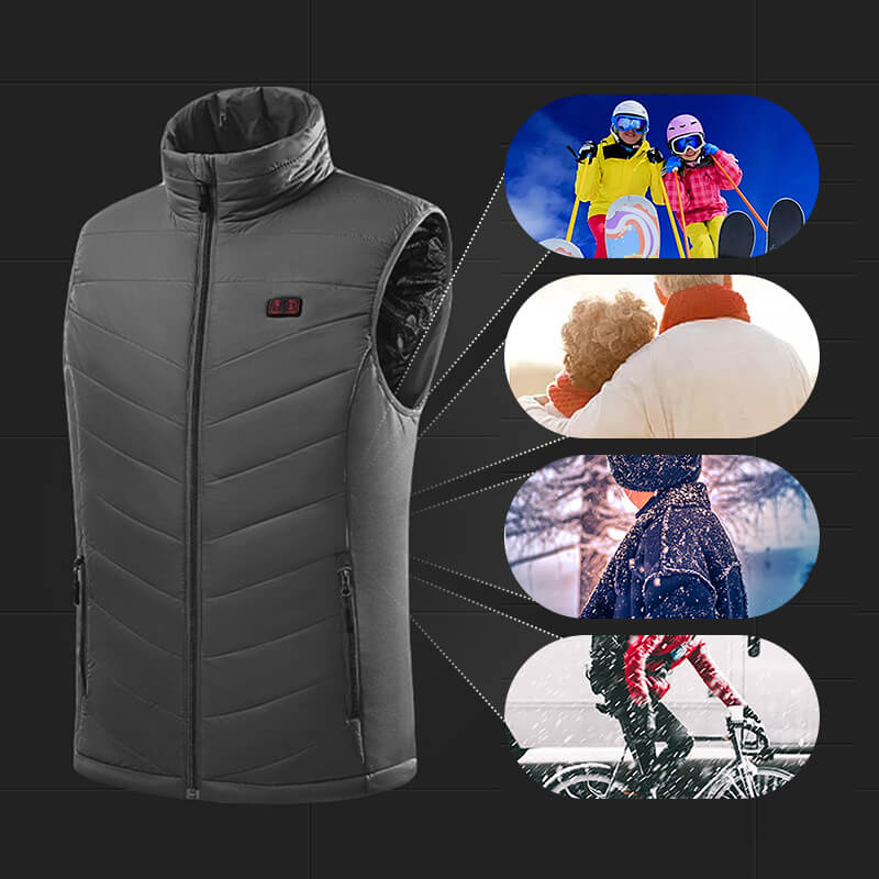 Belit | Verwarmde Herenbodywarmer met Graphene – Mouwloos Vest met Regelbare Warmte