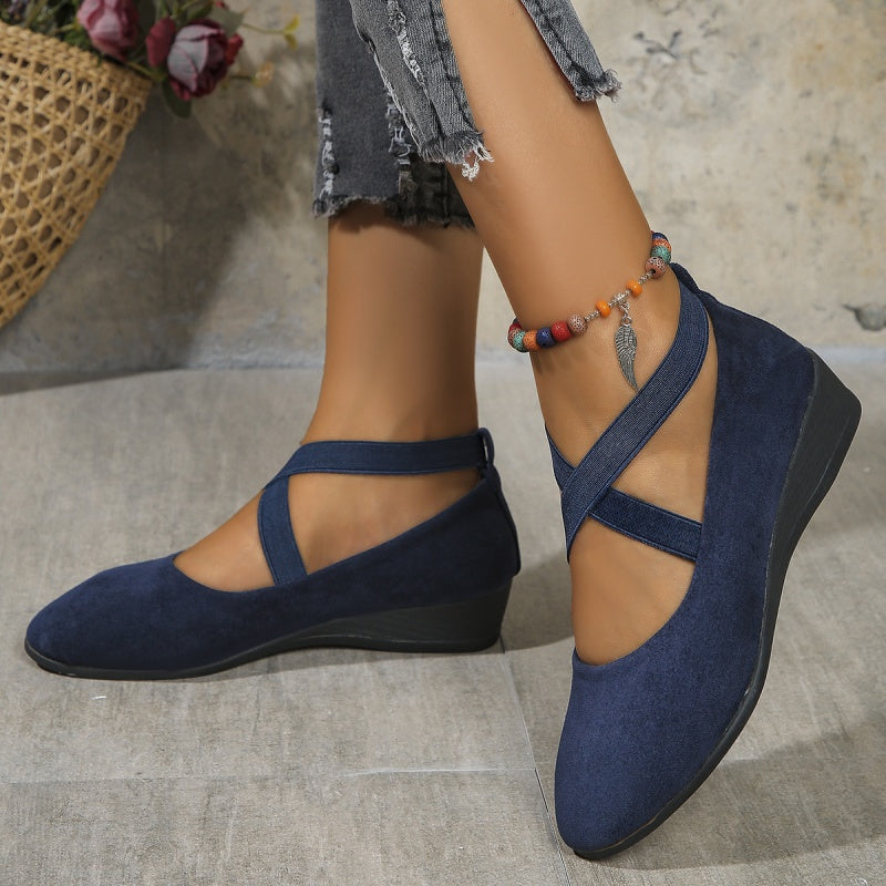 Georgia | Platte Ballerina Schoenen Dames – Elegante Ballet Flats met Enkelbandje