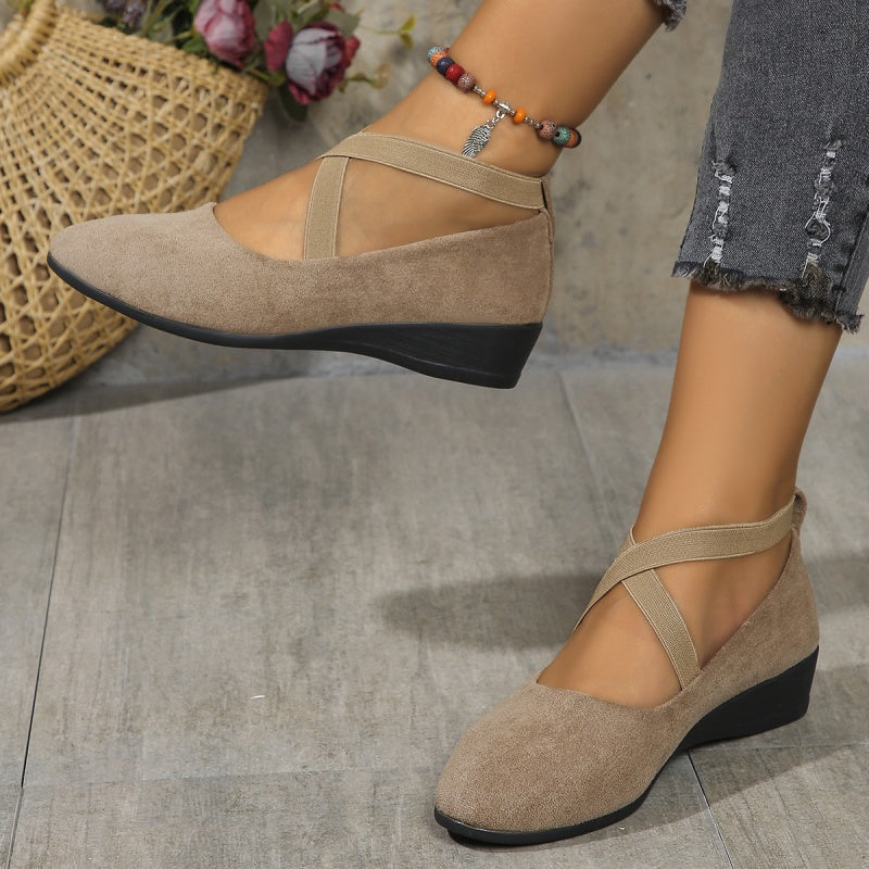 Georgia | Platte Ballerina Schoenen Dames – Elegante Ballet Flats met Enkelbandje
