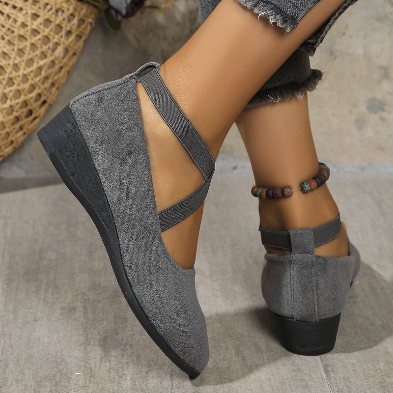 Georgia | Platte Ballerina Schoenen Dames – Elegante Ballet Flats met Enkelbandje