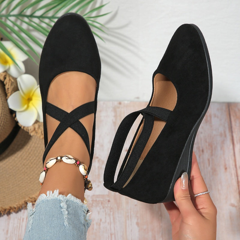 Georgia | Platte Ballerina Schoenen Dames – Elegante Ballet Flats met Enkelbandje
