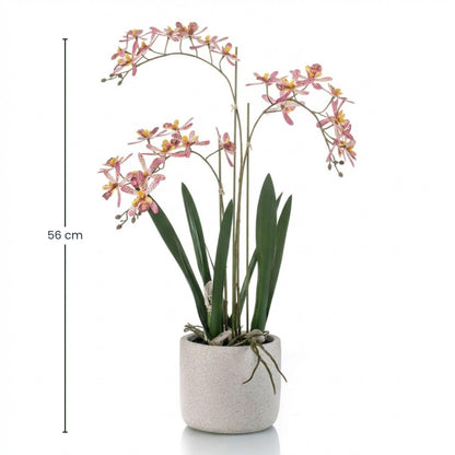 Kunstplant - Roze orchidee in pot