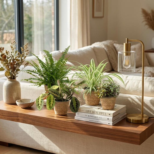 4 x Huisdiervriendelijke Planten + Mand