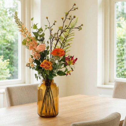 Kunstbloemen boeket - Amber Peach Deluxe