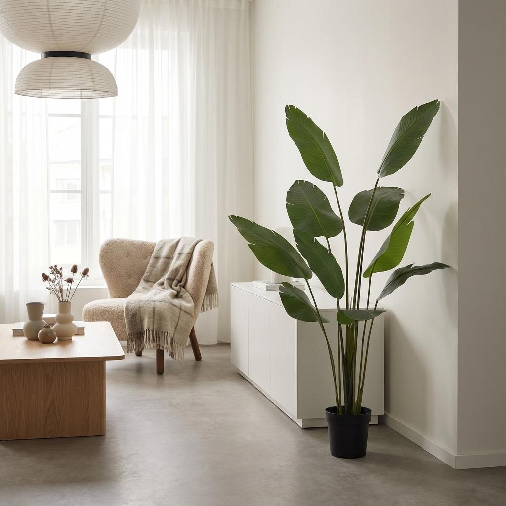 Kunstplant Strelitzia Nicolai - 180cm