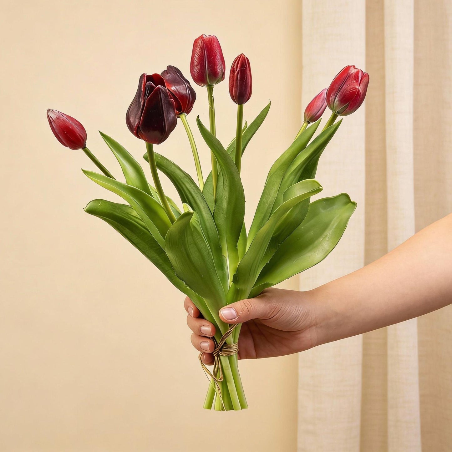 Kunsttulpen - Diep Rood - ‘Real Touch’