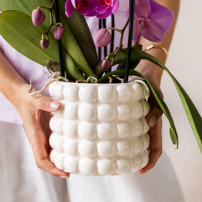 Poppy sierpot - White - Ø9cm