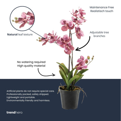 Kunstplant - orchidee Vanda - 60 cm