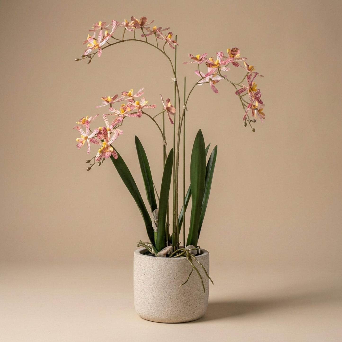 Kunstplant - Roze orchidee in pot