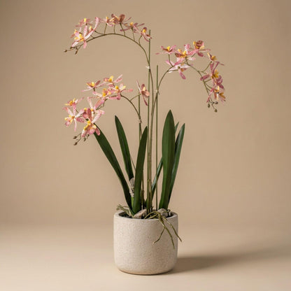 Kunstplant - Roze orchidee in pot