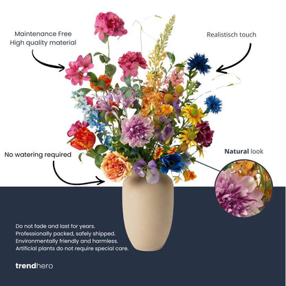 Kunstbloemen boeket - Summer Garden Deluxe