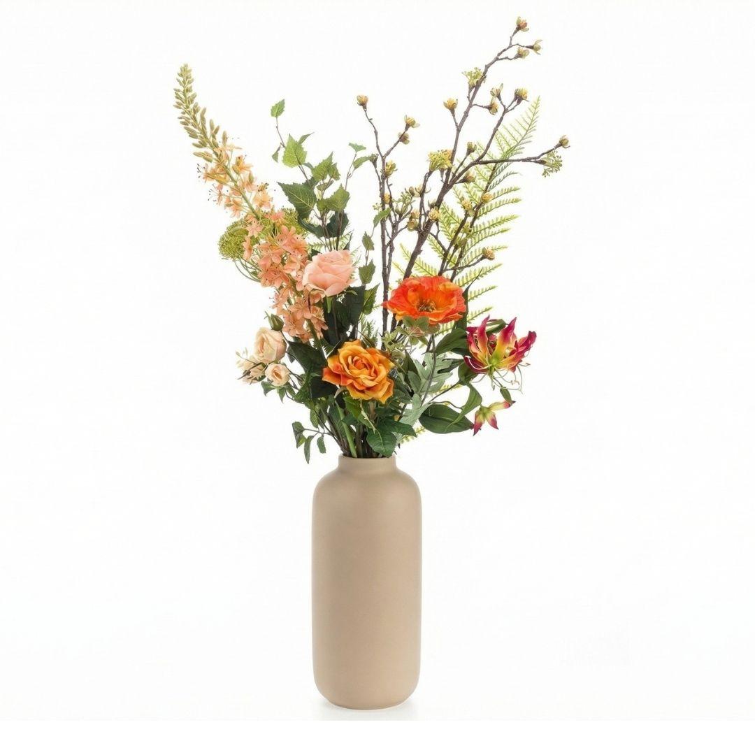 Kunstbloemen boeket - Amber Peach Deluxe