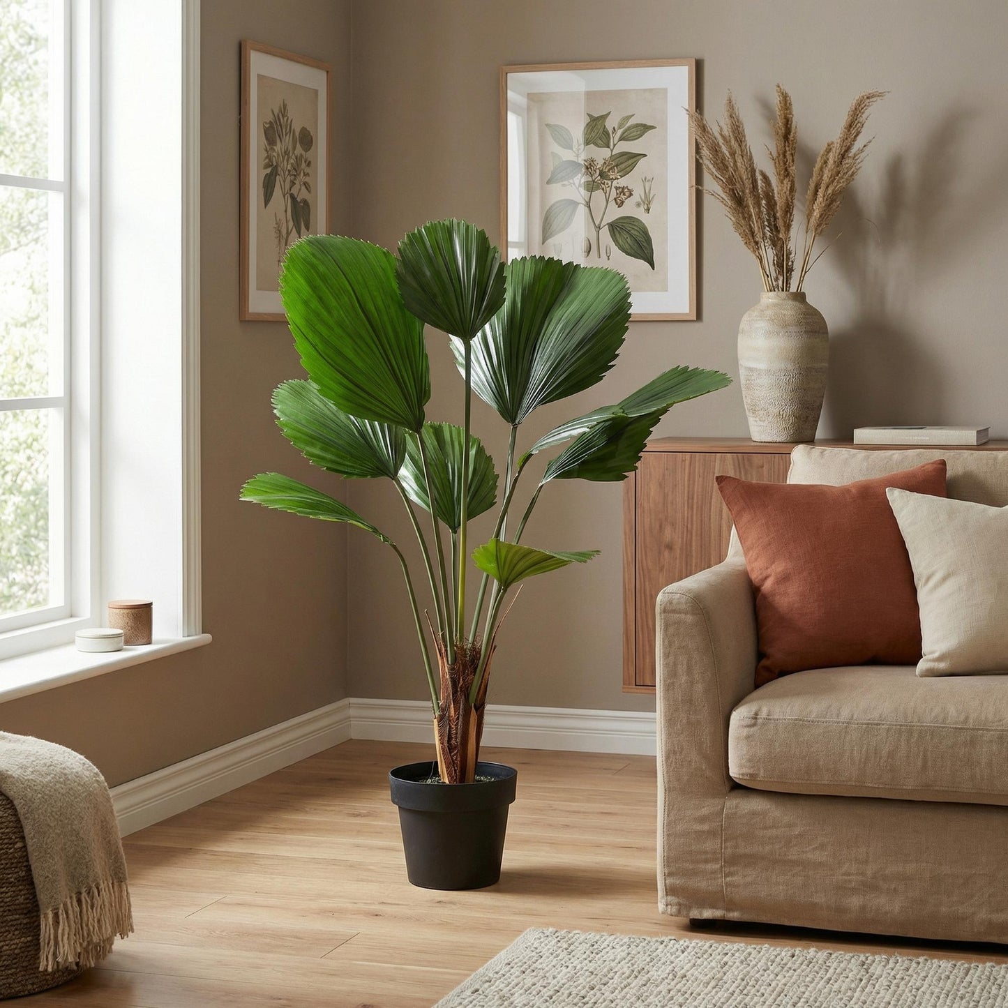 Kunstplant Licuala Grandis - 104cm