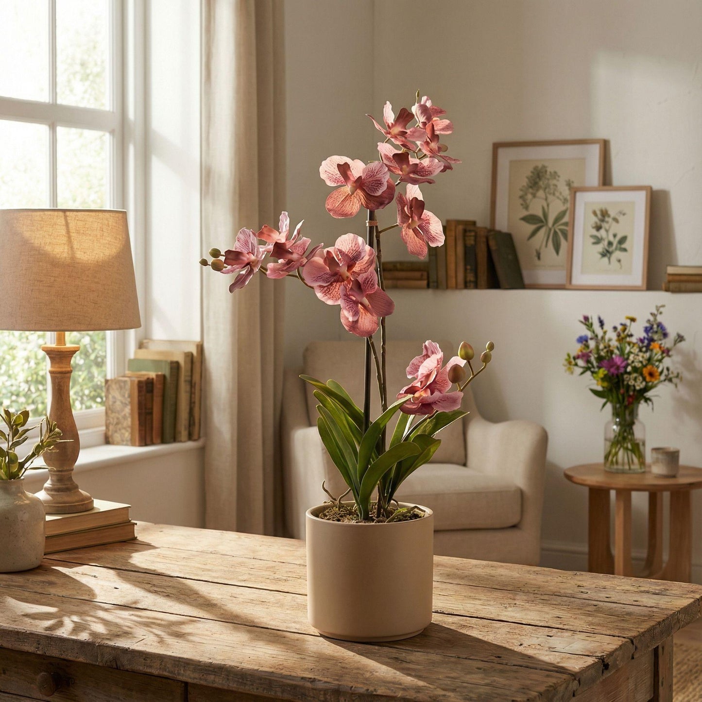 Kunstplant - orchidee Vanda - 60 cm