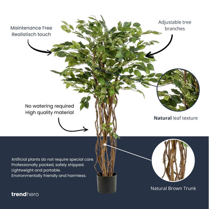 Kunstplant Ficus Liana - 140cm