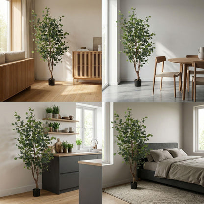 Kunstplant - Eucalyptus boom - 140 cm