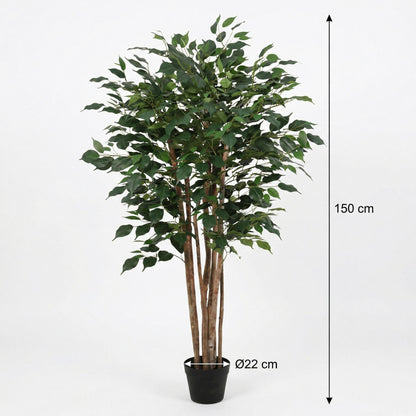 Kunstplant Ficus Benjamina - 150cm