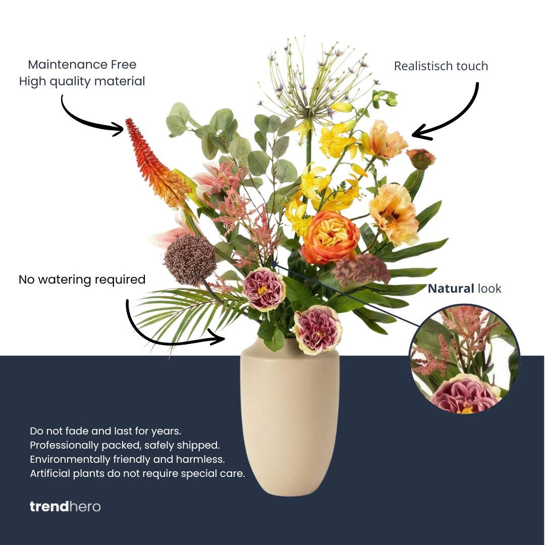 Kunstbloemen boeket - Tropical Chic Deluxe
