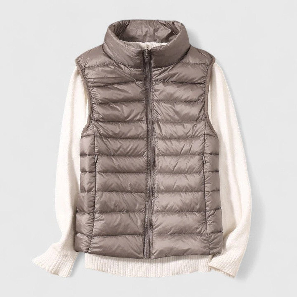 Tinsley | Dames Gewatteerde Bodywarmer – Lichtgewicht, Mouwloos en met Ritssluiting